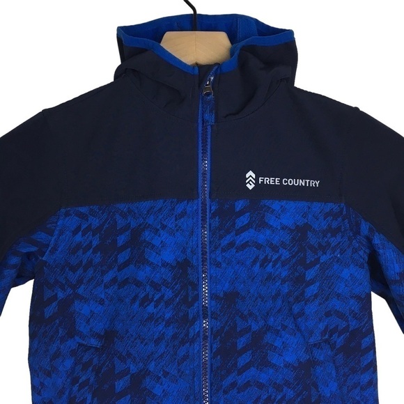 FREE COUNTRY Boy’s Ultimate Softshell Jacket Fleece Lined Reflective Size 5/6 - Picture 2 of 15